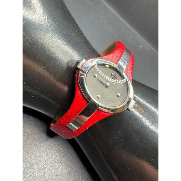 Zodiac ZO6001 Swiss Made Red ULTRA RARE Quartz Analog Women's Oval Watch - Picture 3 of 16
